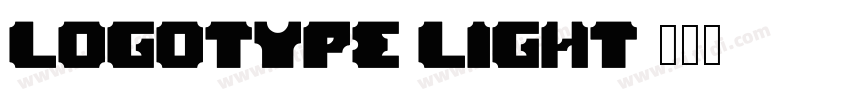 Logotype light字体转换